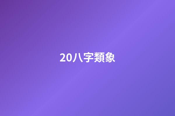 20.八字類象