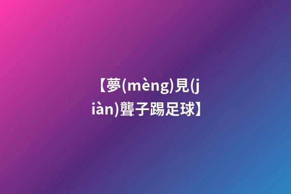 【夢(mèng)見(jiàn)聾子踢足球】