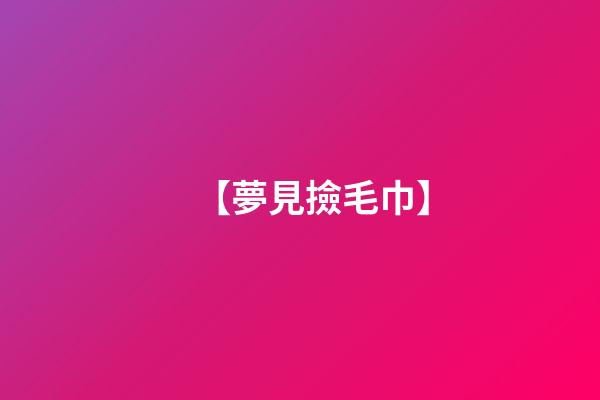 【夢見撿毛巾】
