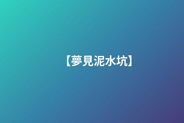 【夢見泥水坑】