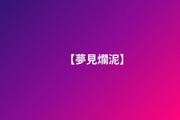 【夢見爛泥】