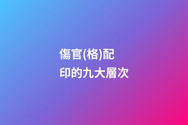 傷官(格)配印的九大層次