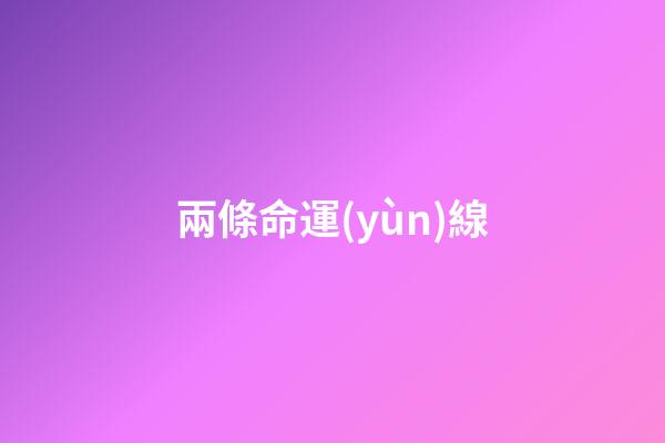 兩條命運(yùn)線