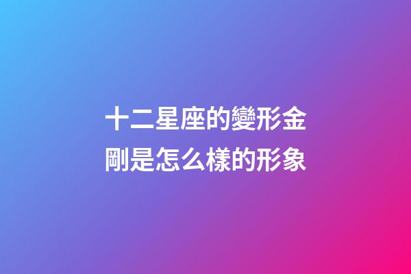 十二星座的變形金剛是怎么樣的形象