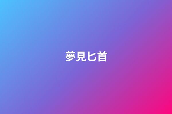夢見匕首