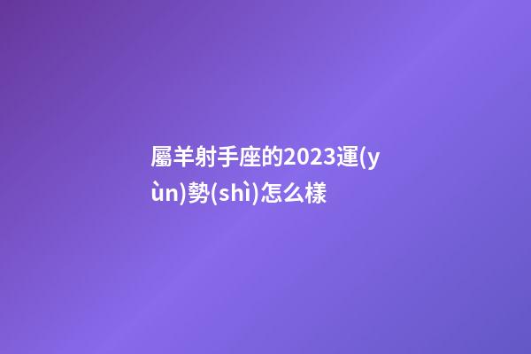 屬羊射手座的2023運(yùn)勢(shì)怎么樣-第1張-星座運(yùn)勢(shì)-玄機(jī)派