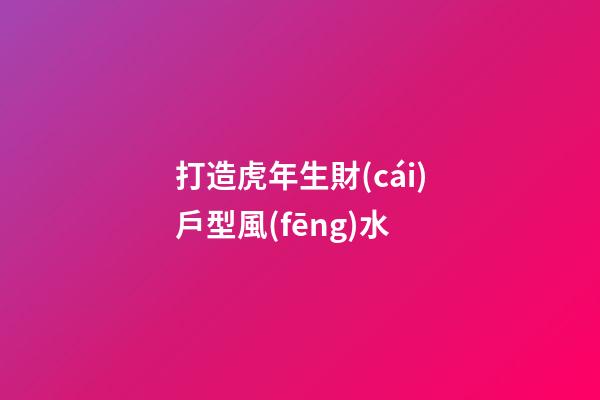 打造虎年生財(cái)戶型風(fēng)水