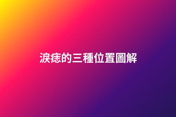 淚痣的三種位置圖解