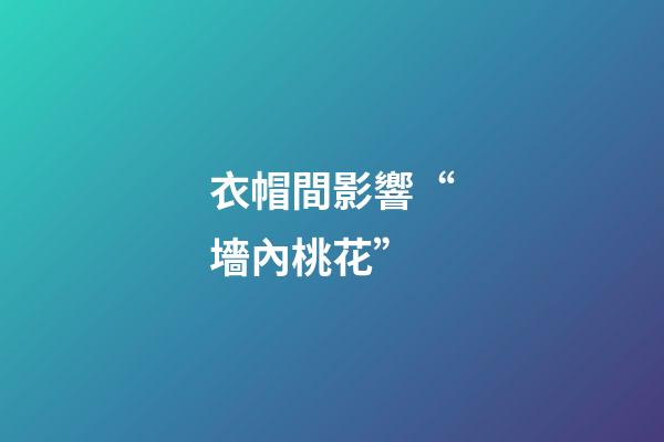 衣帽間影響“墻內桃花”