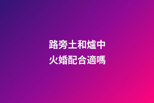 路旁土和爐中火婚配合適嗎