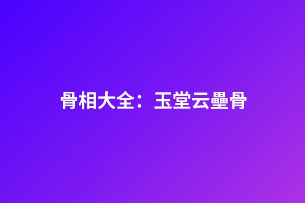 骨相大全：玉堂云壘骨